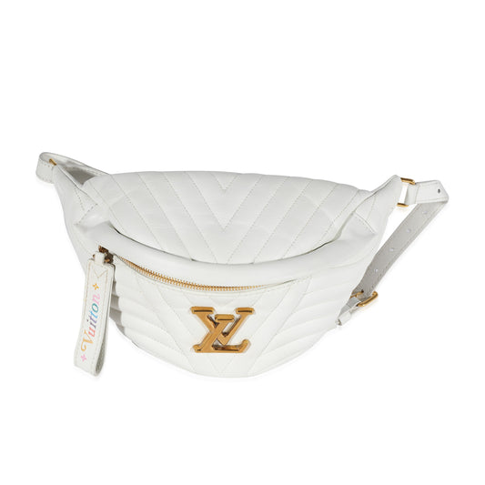 Louis Vuitton Louis Vuitton White Matelassé Leather New Wave Bumbag