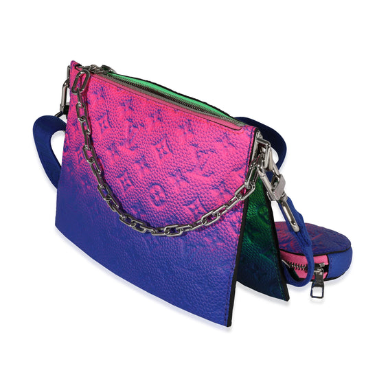 Louis Vuitton Louis Vuitton x Virgil Abloh Multicolor Monogram Taurillon Illusion Trio Pouch