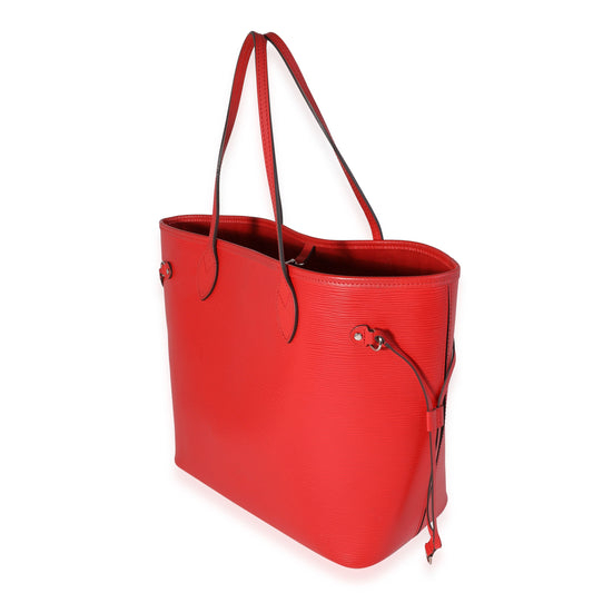 Louis Vuitton Louis Vuitton Red Epi Leather Neverfull MM