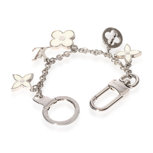 Louis Vuitton Louis Vuitton Silver & White Fleur DEpi Bag Charm