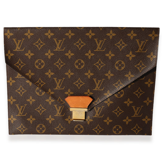 Louis Vuitton Louis Vuitton Vintage Monogram Canvas Envelope Clutch