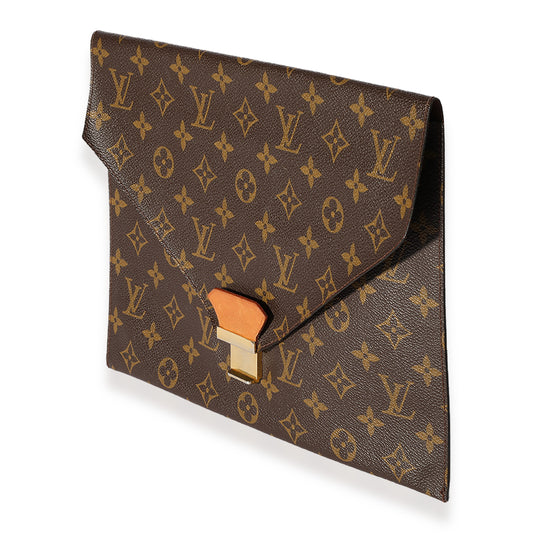 Louis Vuitton Louis Vuitton Vintage Monogram Canvas Envelope Clutch