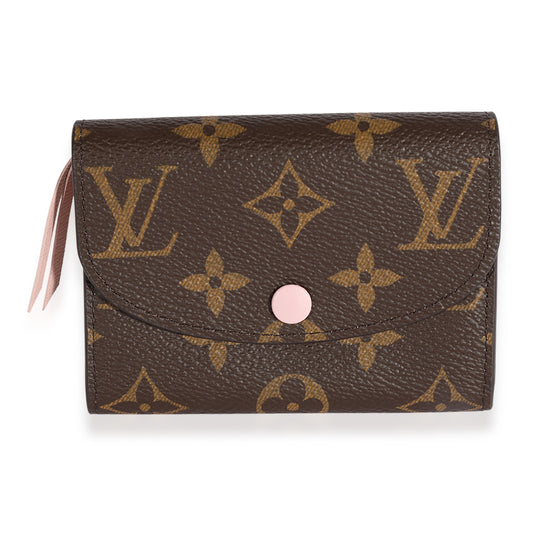 Louis Vuitton Monogram Canvas & Rose Ballerine Rosalie Wallet