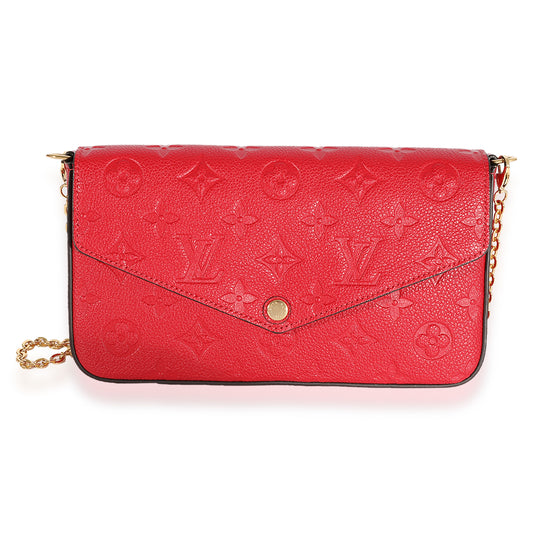 Louis Vuitton Louis Vuitton Scarlet Monogram Empreinte Félicie Pochette