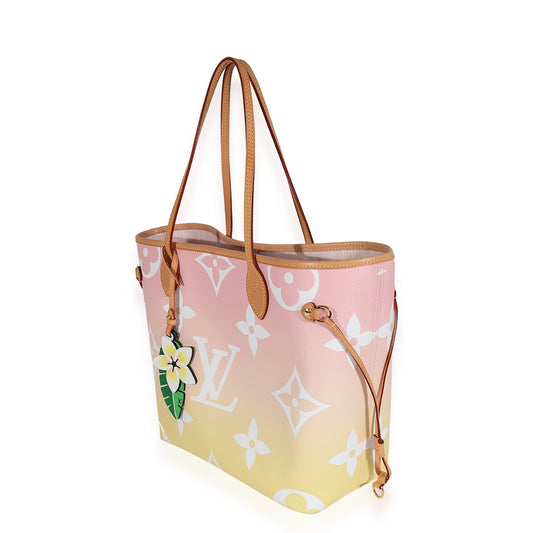 Louis Vuitton Louis Vuitton Pink & Yellow Monogram Giant By The Pool Neverfull MM