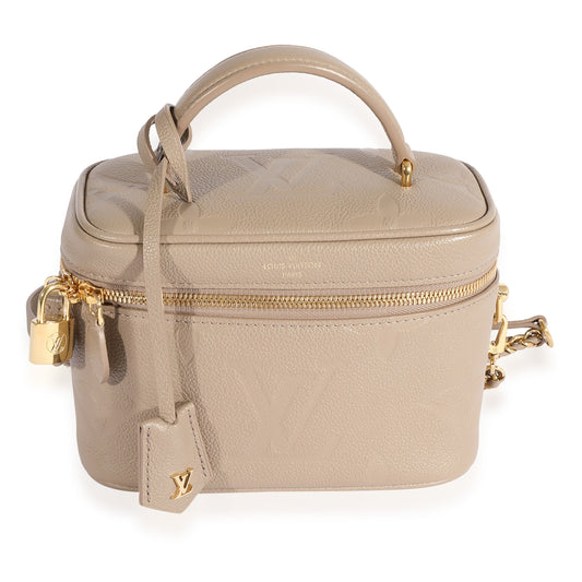 Louis Vuitton Louis Vuitton Turtledove Monogram Empreinte Vanity PM