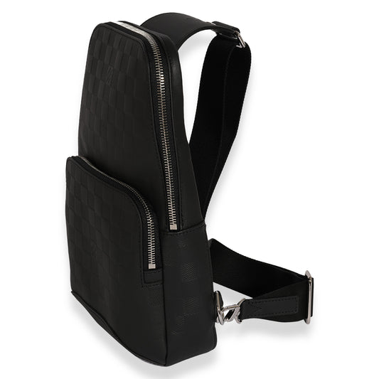 Louis Vuitton Black Damier Infini Avenue Sling Bag