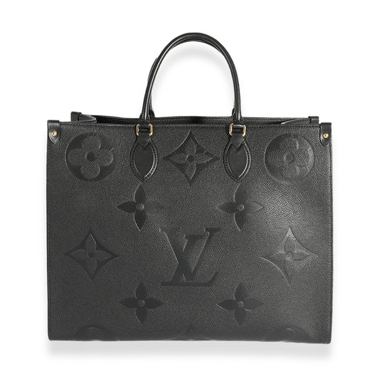 Louis Vuitton Lous Vuitton Black Monogram Empreinte Onthego GM