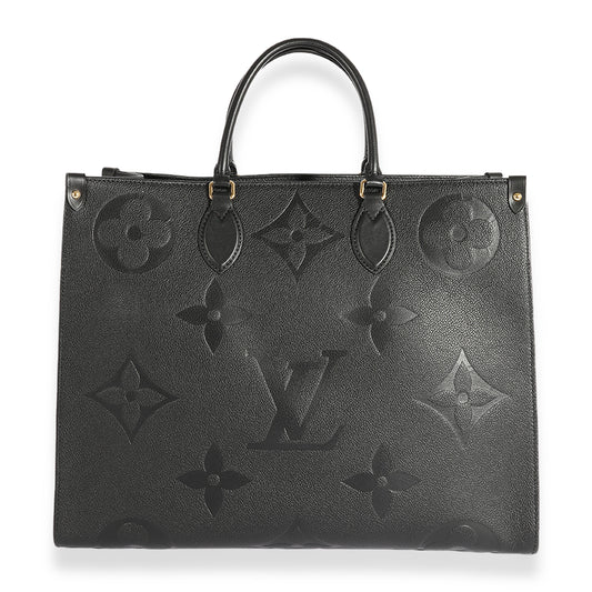 Louis Vuitton Lous Vuitton Black Monogram Empreinte Onthego GM
