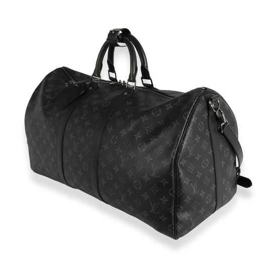 Louis Vuitton Monogram Eclipse Keepall Bandoulière 55