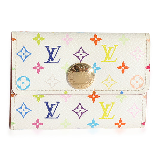 Louis Vuitton Louis Vuitton x Takashi Murakami White Monogram Multicolore Card Holder