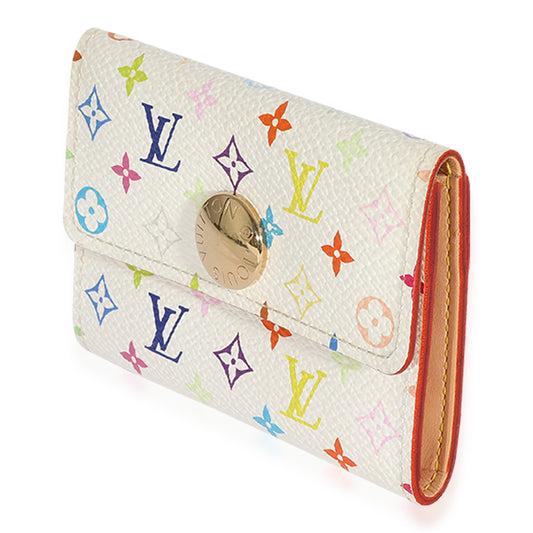 Louis Vuitton Louis Vuitton x Takashi Murakami White Monogram Multicolore Card Holder
