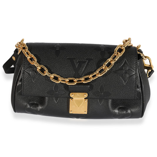Louis Vuitton Black Monogram Empreinte Giant Favorite NM