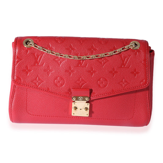 Louis Vuitton Louis Vuitton Red Monogram Empreinte Saint-Germain PM