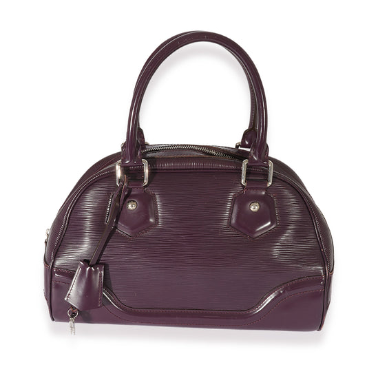 Louis Vuitton Louis Vuitton Purple Epi Bowling Montaigne PM
