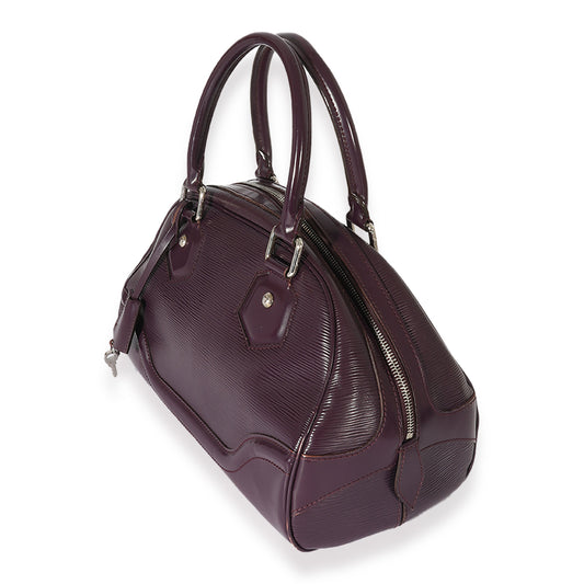 Louis Vuitton Louis Vuitton Purple Epi Bowling Montaigne PM