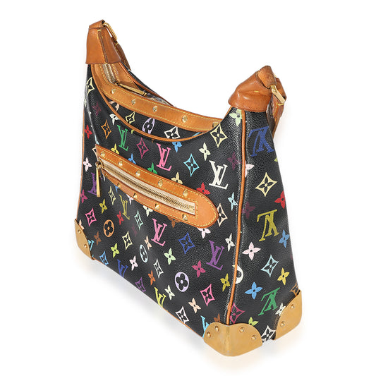 Louis Vuitton Louis Vuitton x Takashi Murakami Black Monogram Multicolore Boulogne