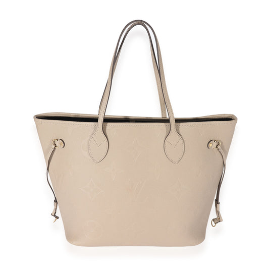 Louis Vuitton Louis Vuitton Tourterelle Monogram Empreinte Giant Neverfull MM