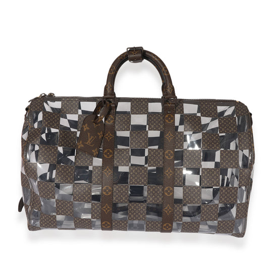Louis Vuitton Monogram Chess Keepall Bandouliere 50