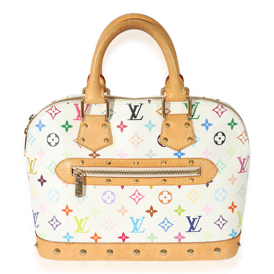 Louis Vuitton Louis Vuitton x Takashi Murakami White Monogram Multicolore Alma PM