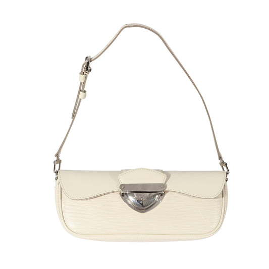 Louis Vuitton Louis Vuitton White Epi Montaigne Pochette