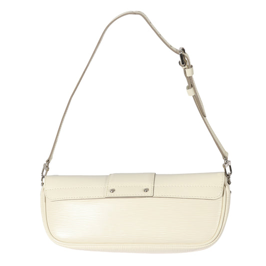Louis Vuitton Louis Vuitton White Epi Montaigne Pochette