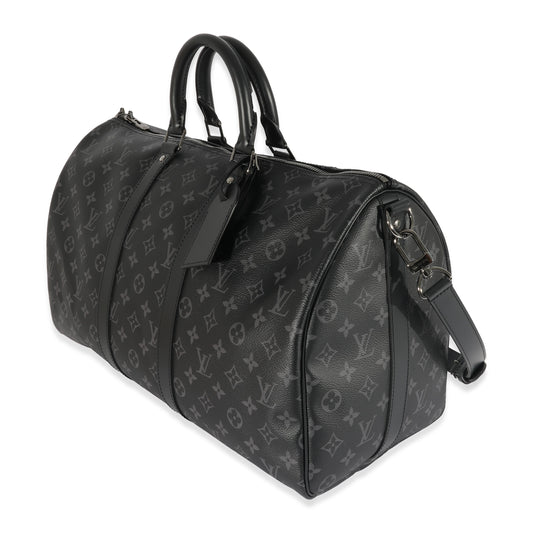 Louis Vuitton Louis Vuitton Monogram Eclipse Canvas Keepall Bandouliere 45