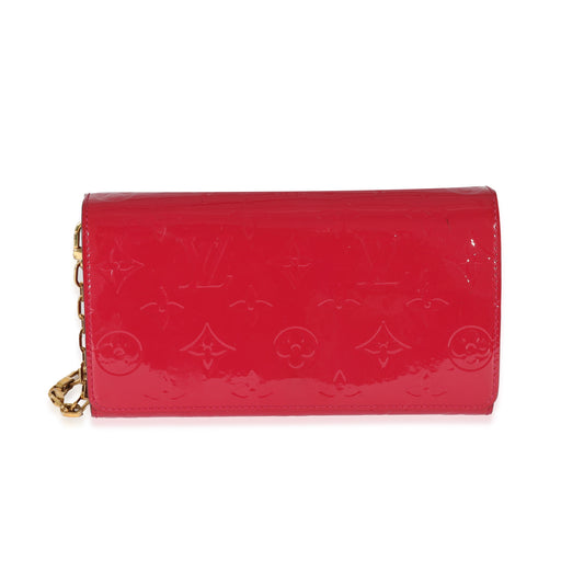 Louis Vuitton Louis Vuitton Pink Vernis Sarah Chain Clutch