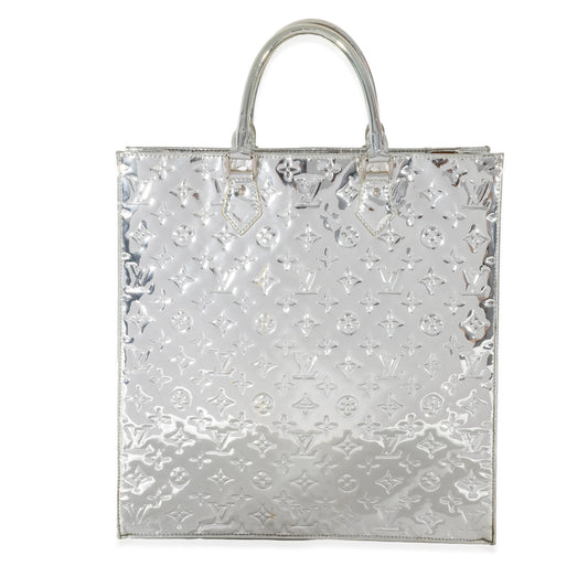Louis Vuitton Louis Vuitton Silver PVC Monogram Miroir Sac Plat