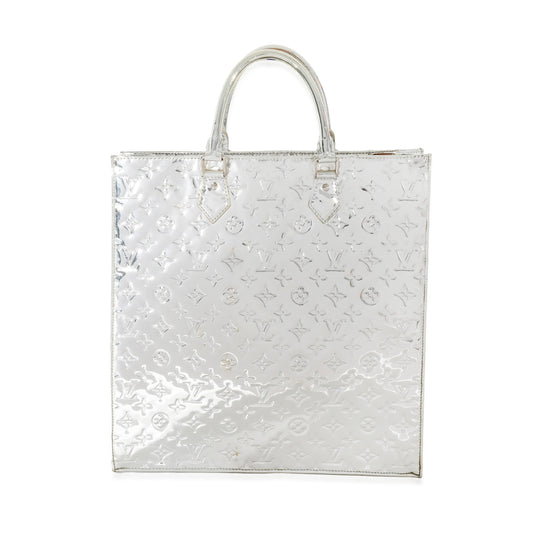 Louis Vuitton Louis Vuitton Silver PVC Monogram Miroir Sac Plat