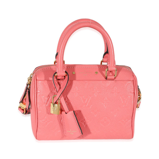 Louis Vuitton Louis Vuitton Pink Monogram Empreinte Speedy Bandoulière NM 20