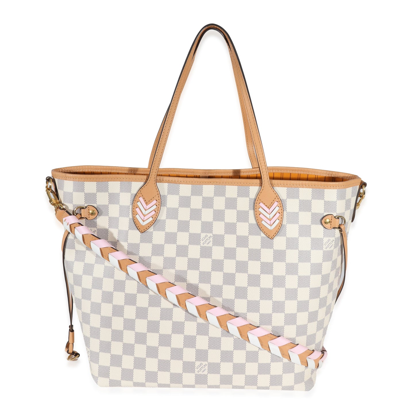 Louis Vuitton Louis Vuitton Damier Azur Canvas Braided Neverfull MM