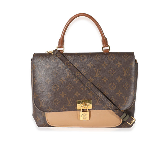 Louis Vuitton Louis Vuitton Sesame Leather Monogram Canvas Marignan Bag