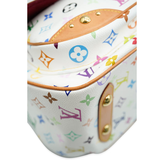 Louis Vuitton Louis Vuitton x Takashi Murakami White Monogram Multicolore Canvas Rita