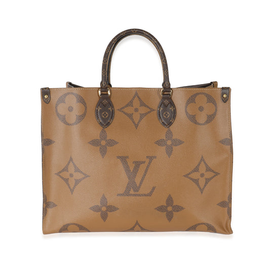 Louis Vuitton Louis Vuitton Reverse Giant Monogram Canvas Onthego GM