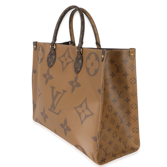 Louis Vuitton Louis Vuitton Reverse Giant Monogram Canvas Onthego GM