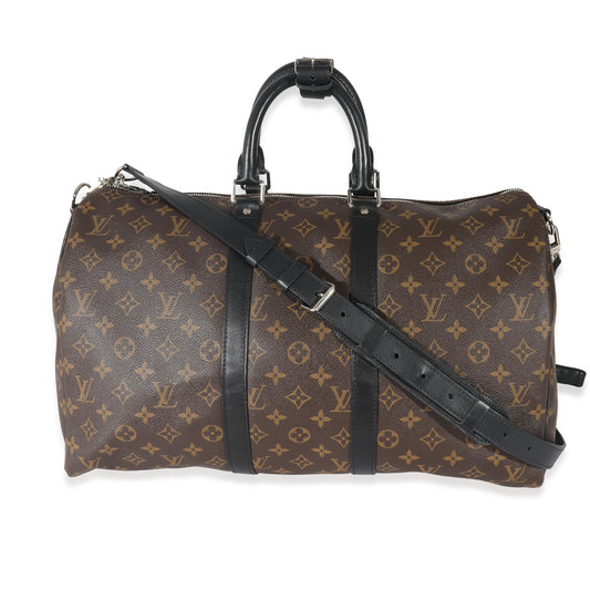 Louis Vuitton Monogram Macassar Keepall Bandoulière 45