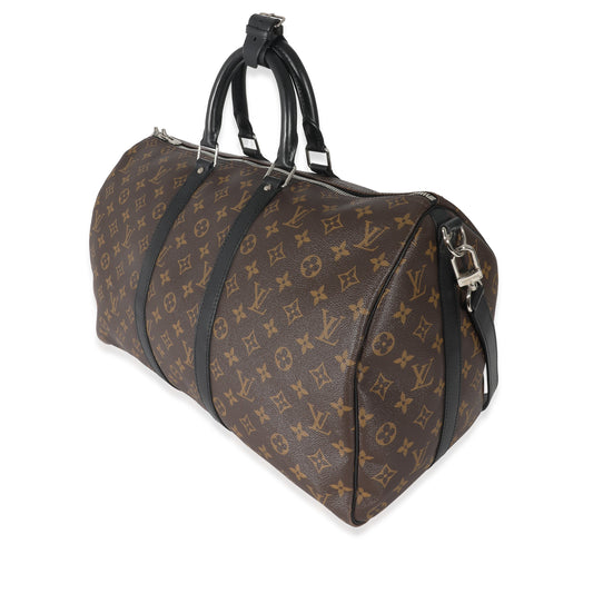 Louis Vuitton Monogram Macassar Keepall Bandoulière 45