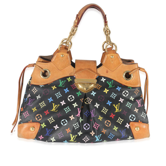 Louis Vuitton Louis Vuitton x Takashi Murakami Black Monogram Multicolore Canvas Ursula