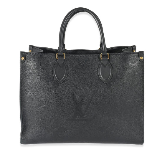 Louis Vuitton Black Monogram Empreinte Giant Onthego MM