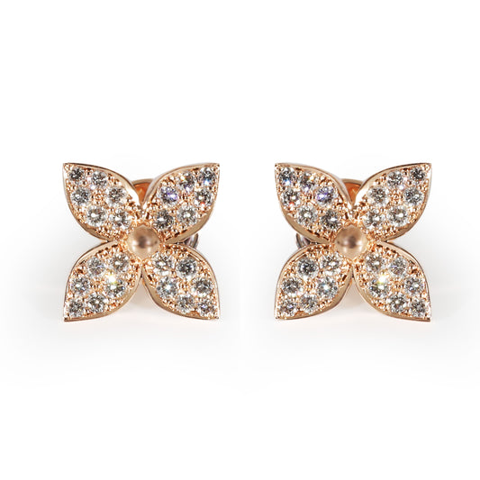 Louis Vuitton Louis Vuitton Star Blossom Earrings in 18K Rose Gold 0.4 CTW