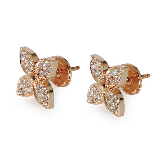 Louis Vuitton Louis Vuitton Star Blossom Earrings in 18K Rose Gold 0.4 CTW