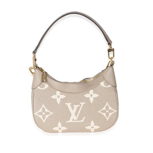 Louis Vuitton Louis Vuitton Tourterelle & Crème Empreinte Monogram Giant Bagatelle NM