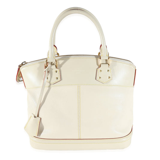 Louis Vuitton Louis Vuitton White Leather Suhali Lockit PM