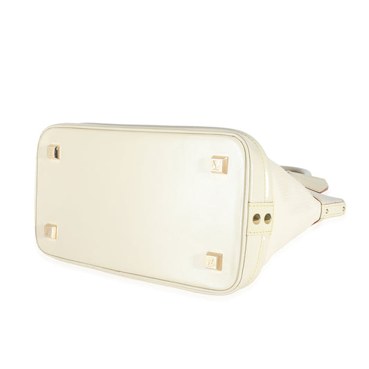 Louis Vuitton Louis Vuitton White Leather Suhali Lockit PM