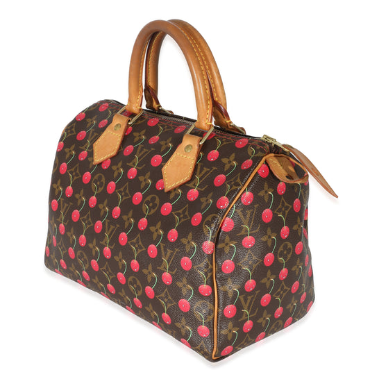 Louis Vuitton Louis Vuitton x Takashi Murakami Cerises Monogram Canvas Speedy 25