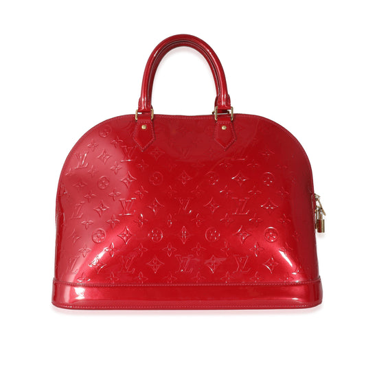 Louis Vuitton Louis Vuitton Red Vernis Alma GM