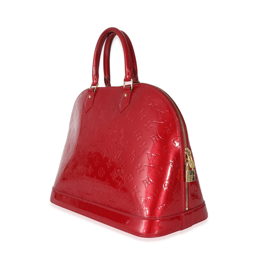 Louis Vuitton Louis Vuitton Red Vernis Alma GM