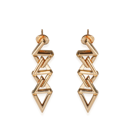 Louis Vuitton LV Volt Curb Chain Earrings in 18k Yellow Gold