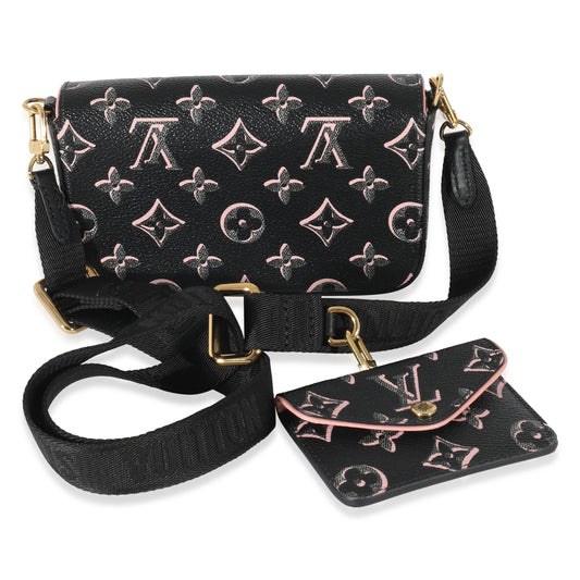Louis Vuitton Louis Vuitton Black Monogram Fall For You Felicie Strap & Go